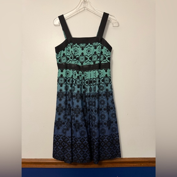 Apt. 9 Dresses & Skirts - Apt. 9 Black and Blue Floral Midi Dress